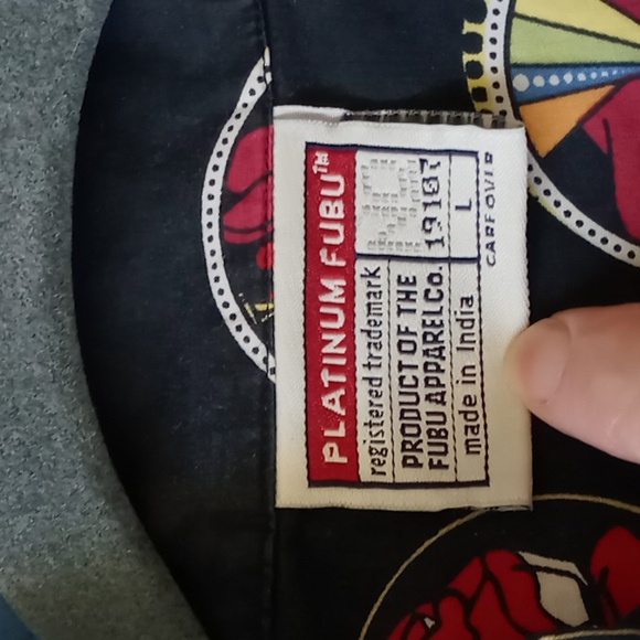 Platinum Fubu Vintage Fat Albert & The Junkyard Gang Short Sleeve Button Down L - Picture 8 of 11